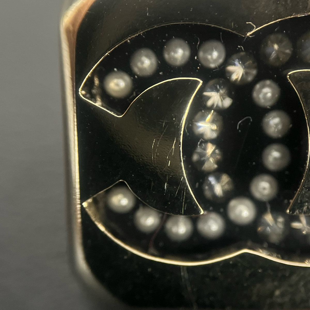 Chanel - Other - Gold-tone base metal with imitation pearls and glass rhinestones. - Gold
