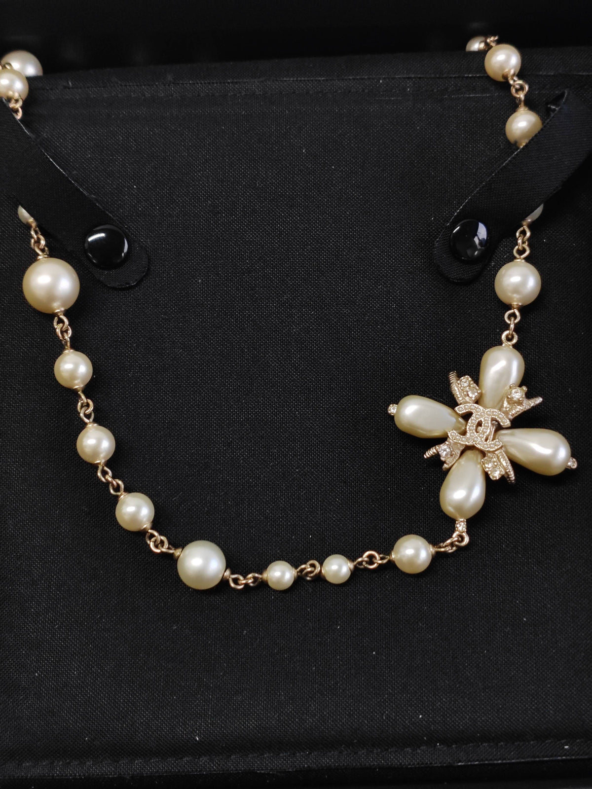 Chanel - Other - Gold-tone base metal with imitation pearls and glass rhinestones. - Multicolour