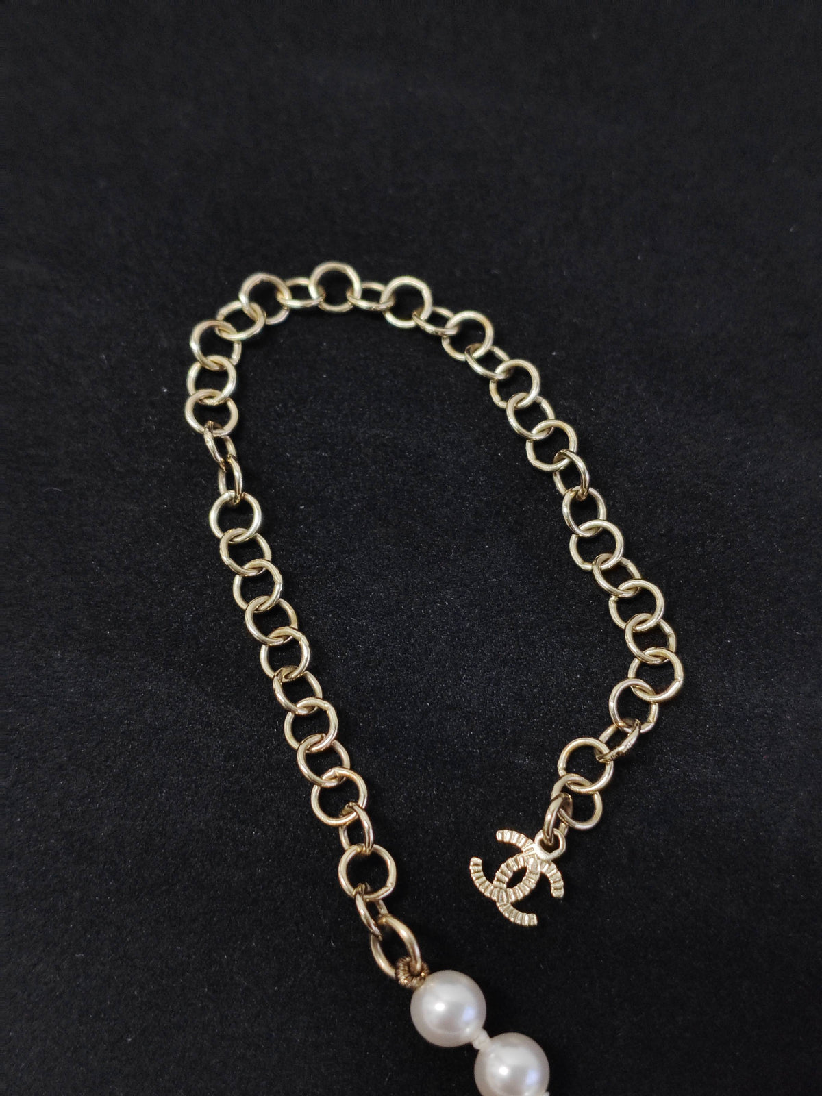 Chanel - Other - Gold-tone base metal with imitation pearls and rhinestone embellishments. - Multicolour