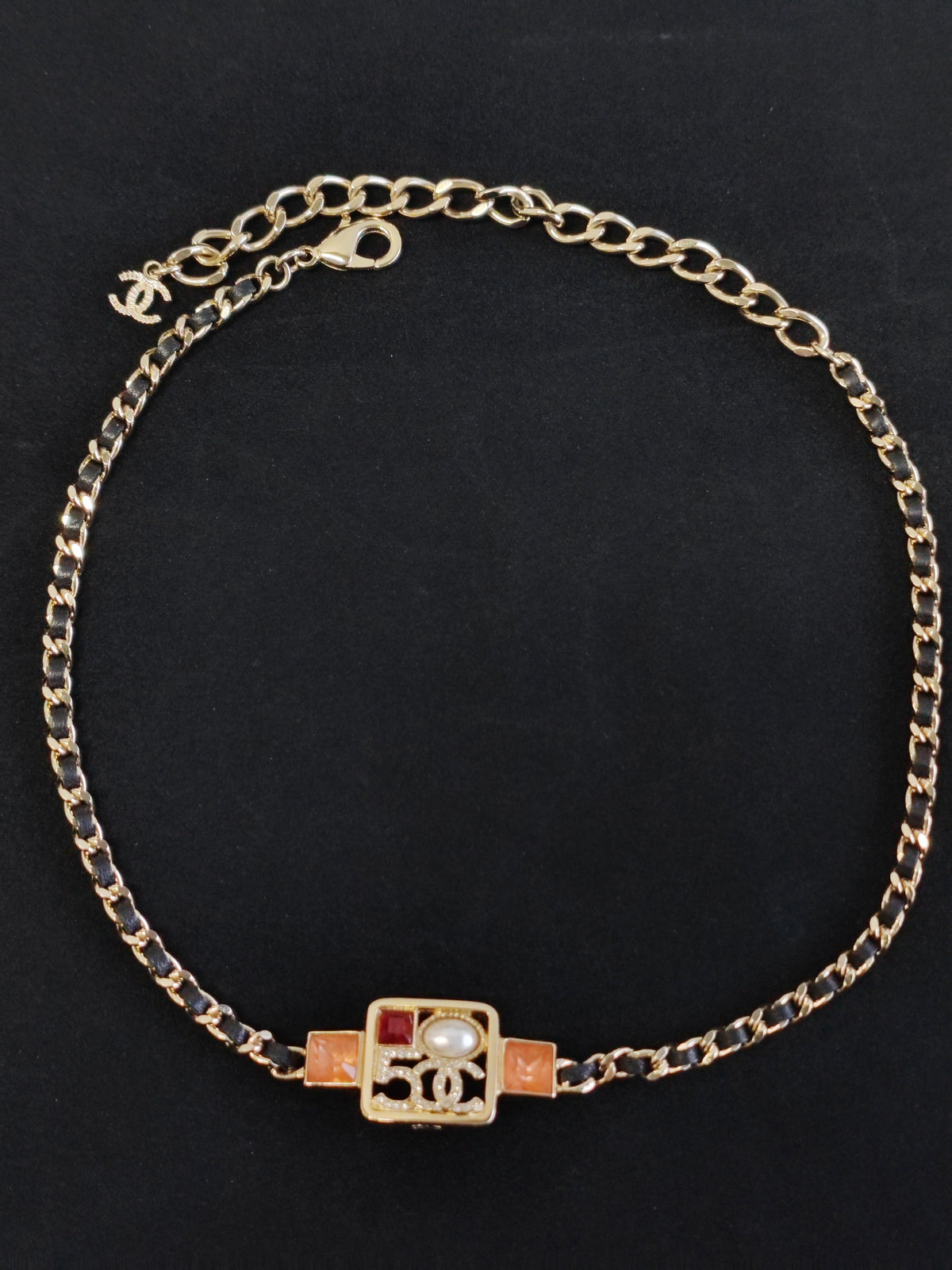 Chanel - Other - Gold-tone base metal with rhinestone and faux pearl embellishments. - Multicolour