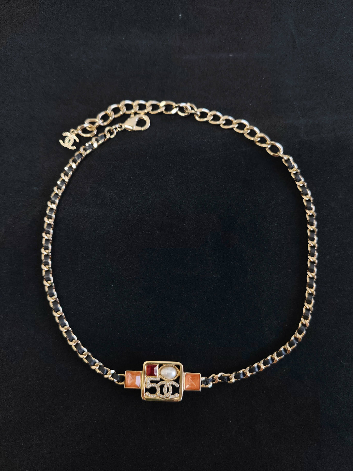 Chanel - Other - Gold-tone base metal with rhinestone and faux pearl embellishments. - Multicolour