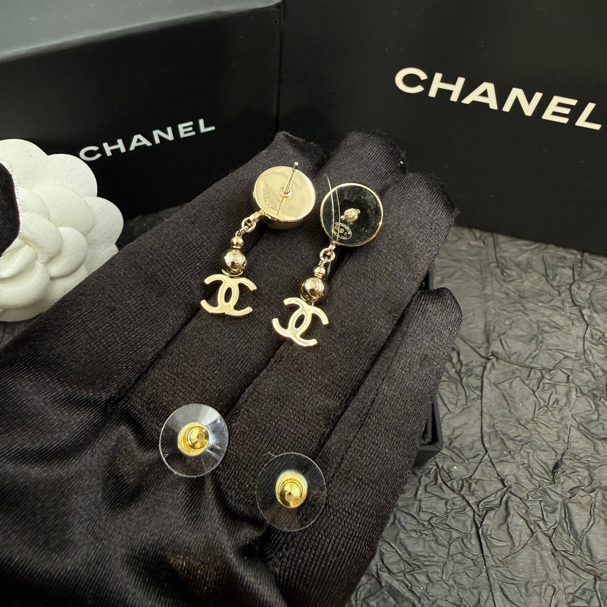 Chanel - Other - Gold-tone finish; base alloy not specified. - Gold