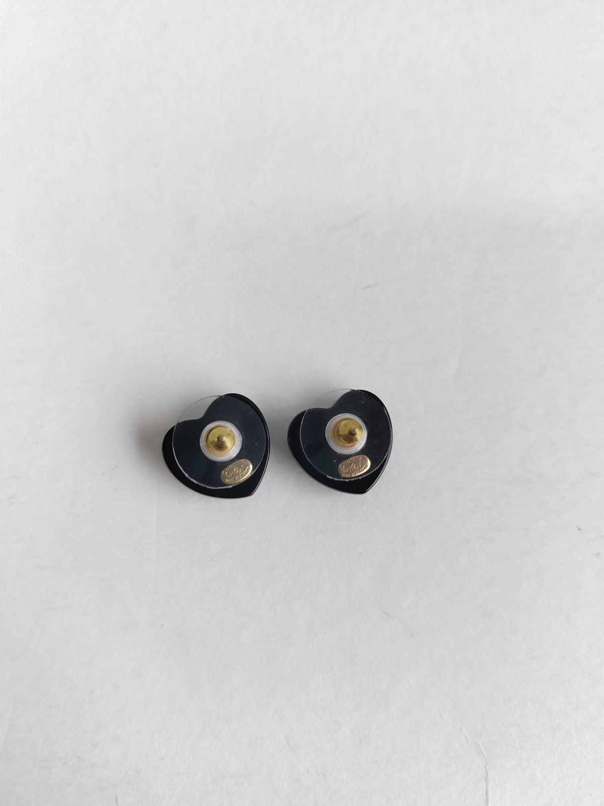 Chanel - Other - Gold-tone metal components with black acrylic or resin and rhinestone embellishment - Black