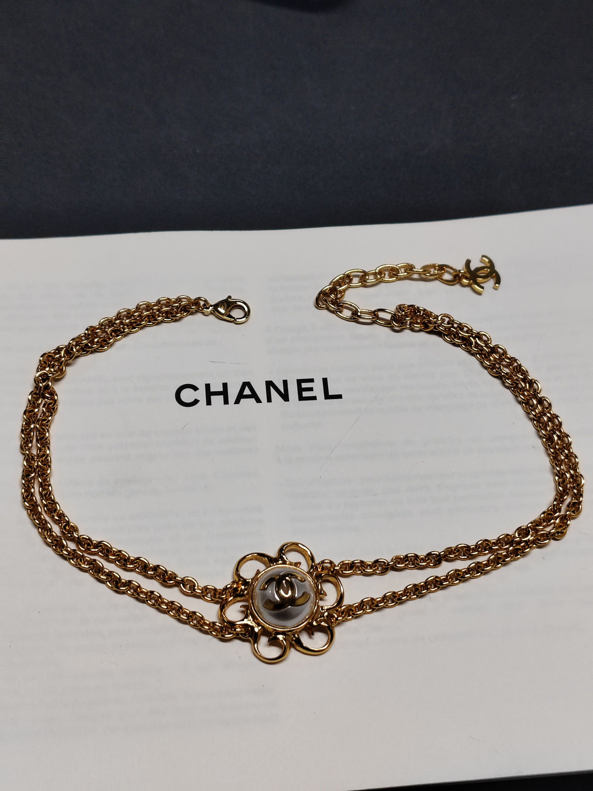 Chanel - Other - Gold-tone metal with a faux pearl detail; exact alloy unspecified - Gold