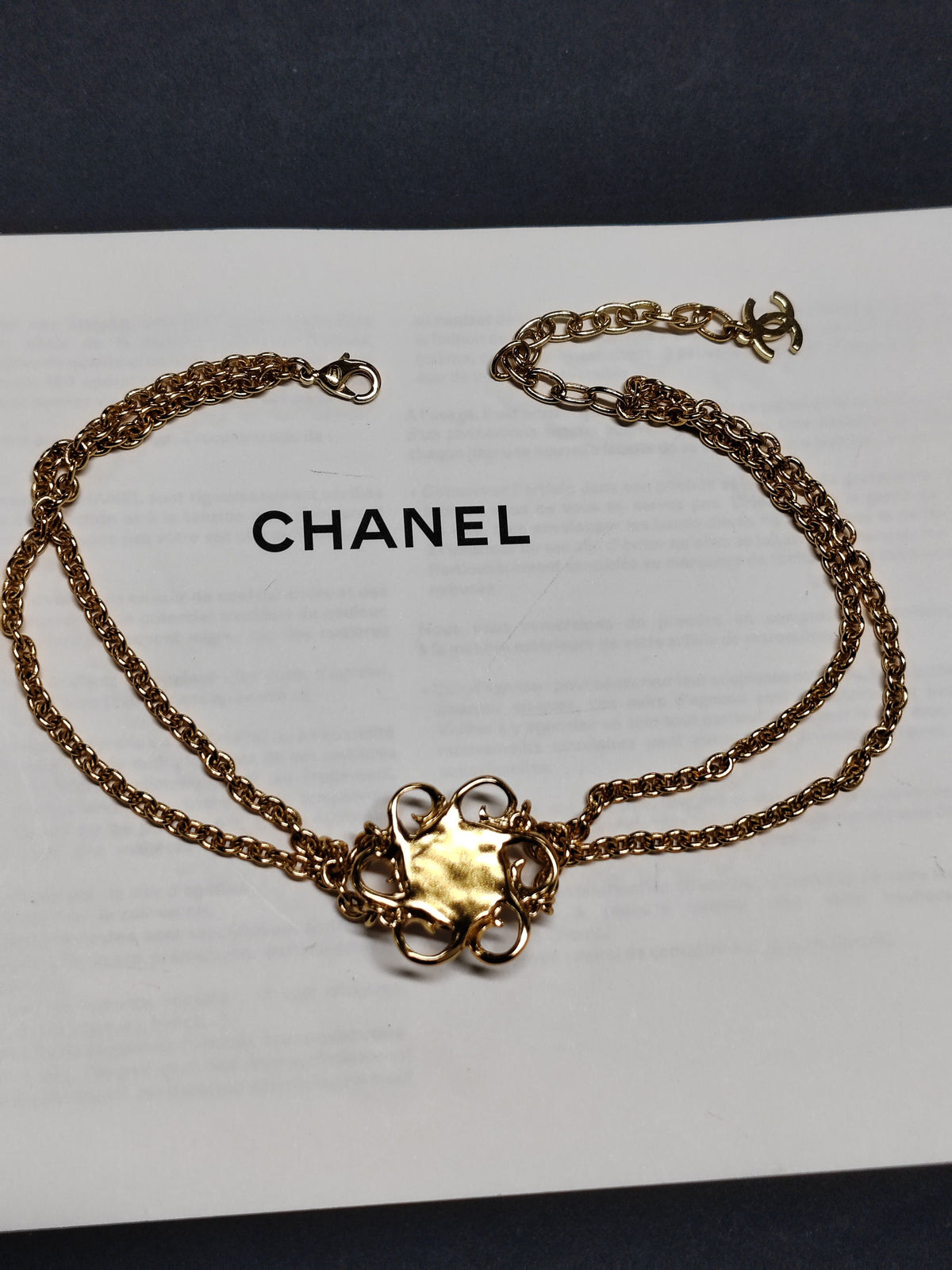 Chanel - Other - Gold-tone metal with a faux pearl detail; exact alloy unspecified - Gold