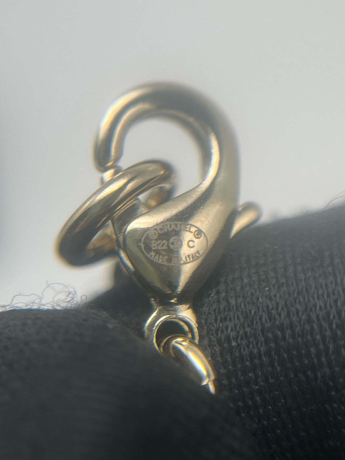 Chanel - Other - Gold-tone metal with black enamel accents. - Gold - (One size)