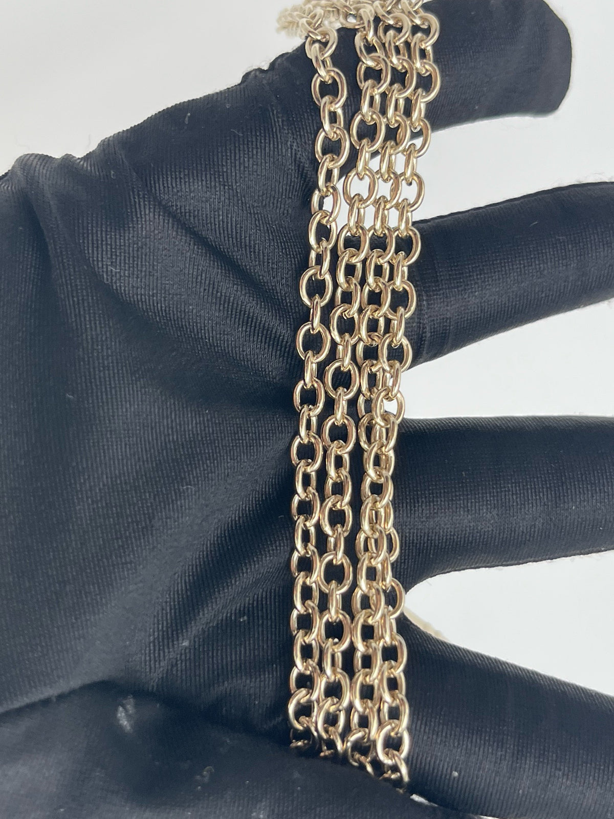 Chanel - Other - Gold-tone metal with black enamel accents. - Gold - (One size)