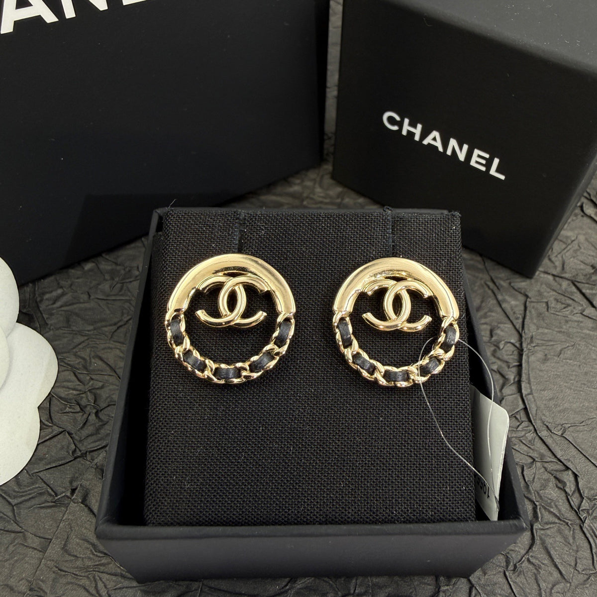 Chanel - Other - Gold-tone metal with black leather accents; exact metal composition is unspecified. - Multicolour