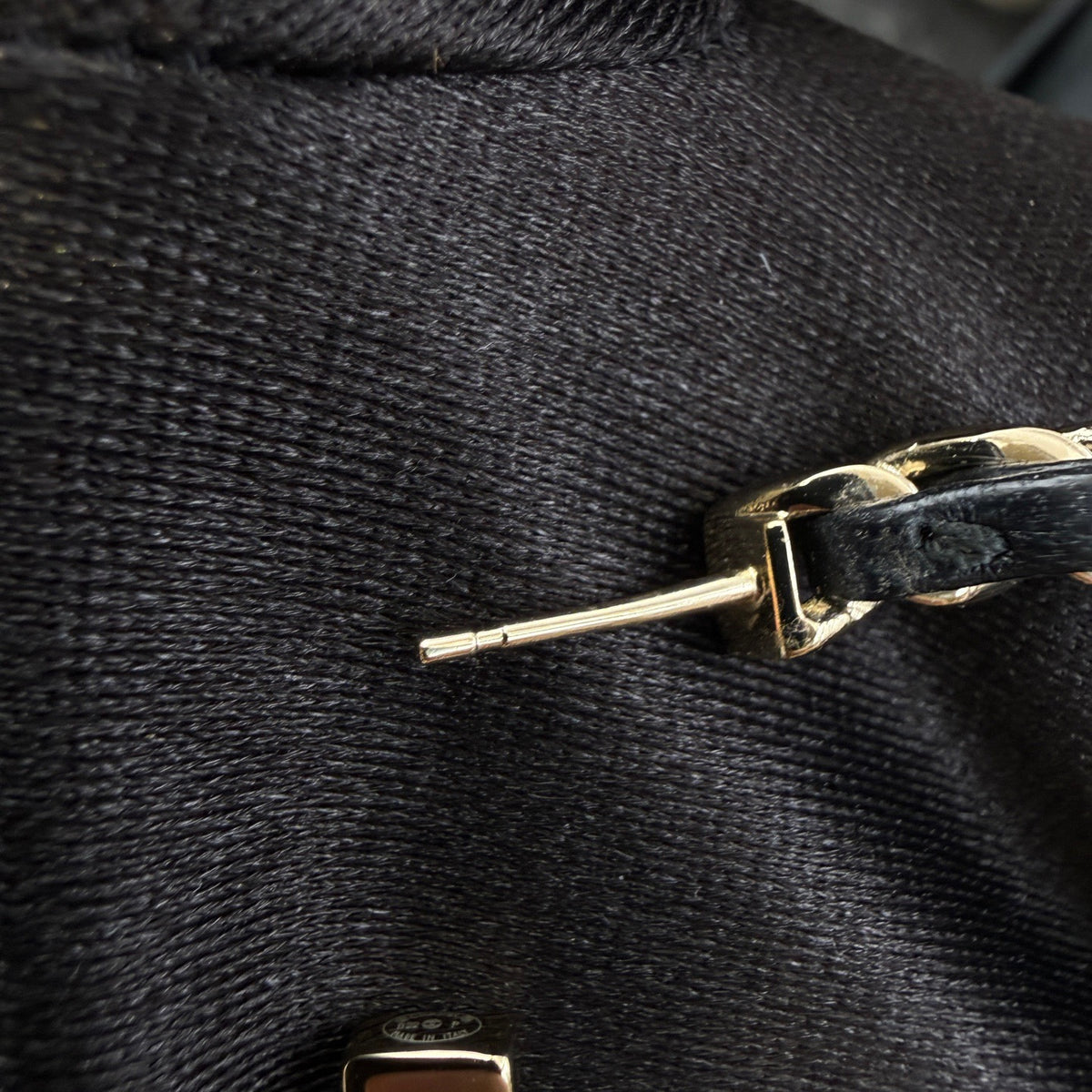 Chanel - Other - Gold-tone metal with black leather accents. - Multicolour