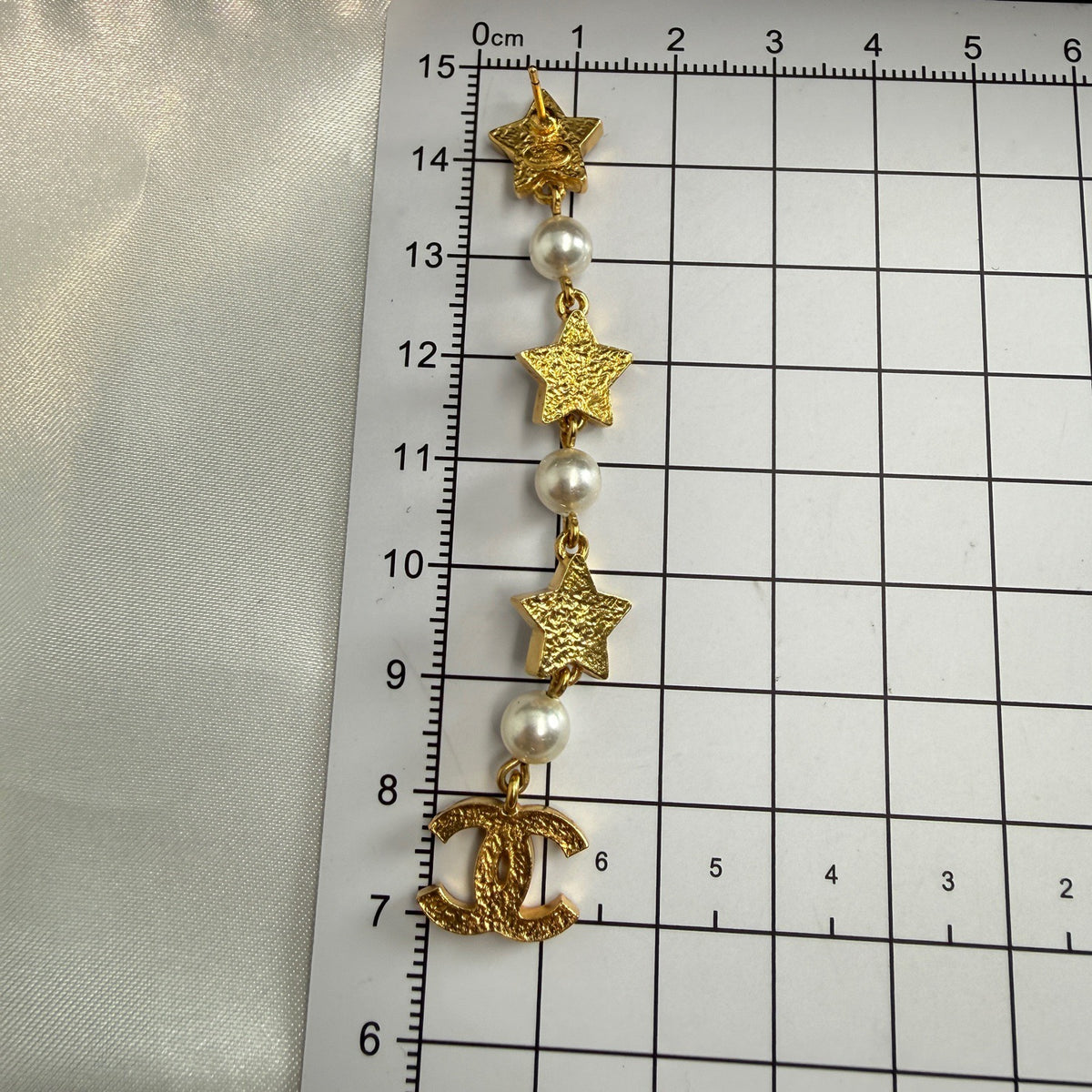 Chanel - Other - Gold-tone metal with clear crystals and pearl-like beads - Gold