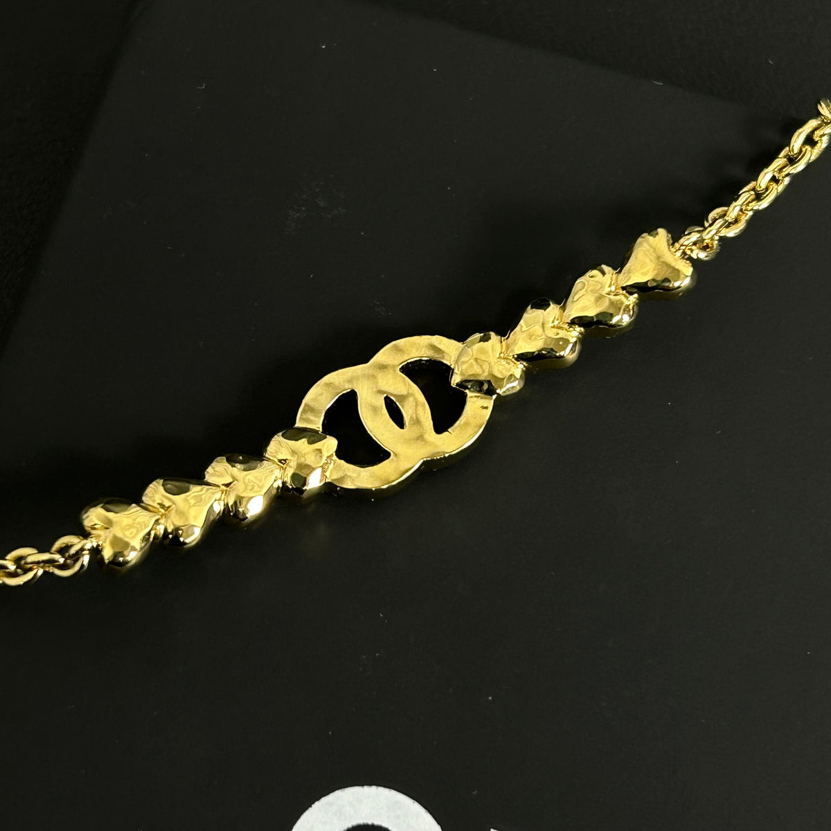 Chanel - Other - Gold-tone metal with clear glass crystals - Gold