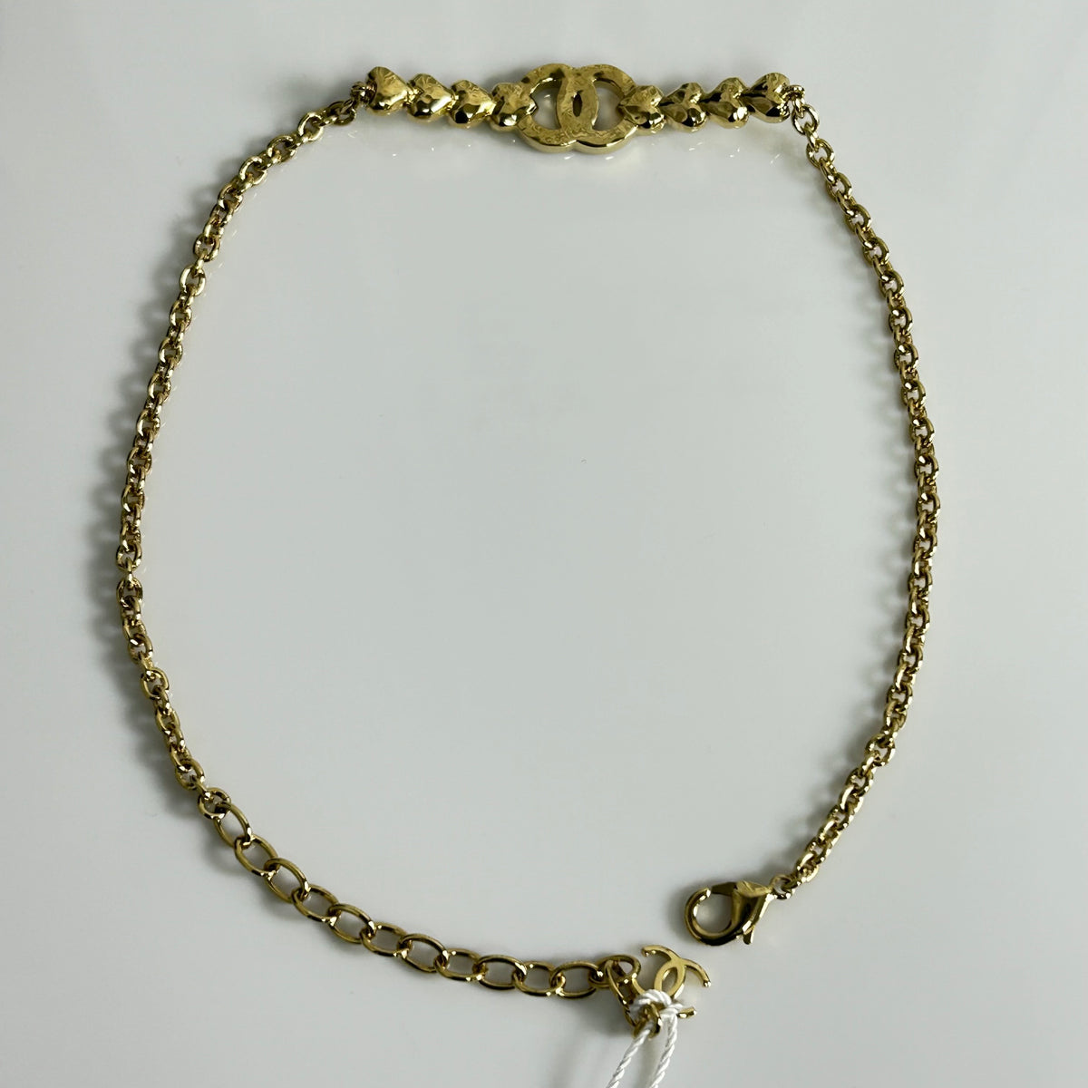 Chanel - Other - Gold-tone metal with clear glass crystals - Gold