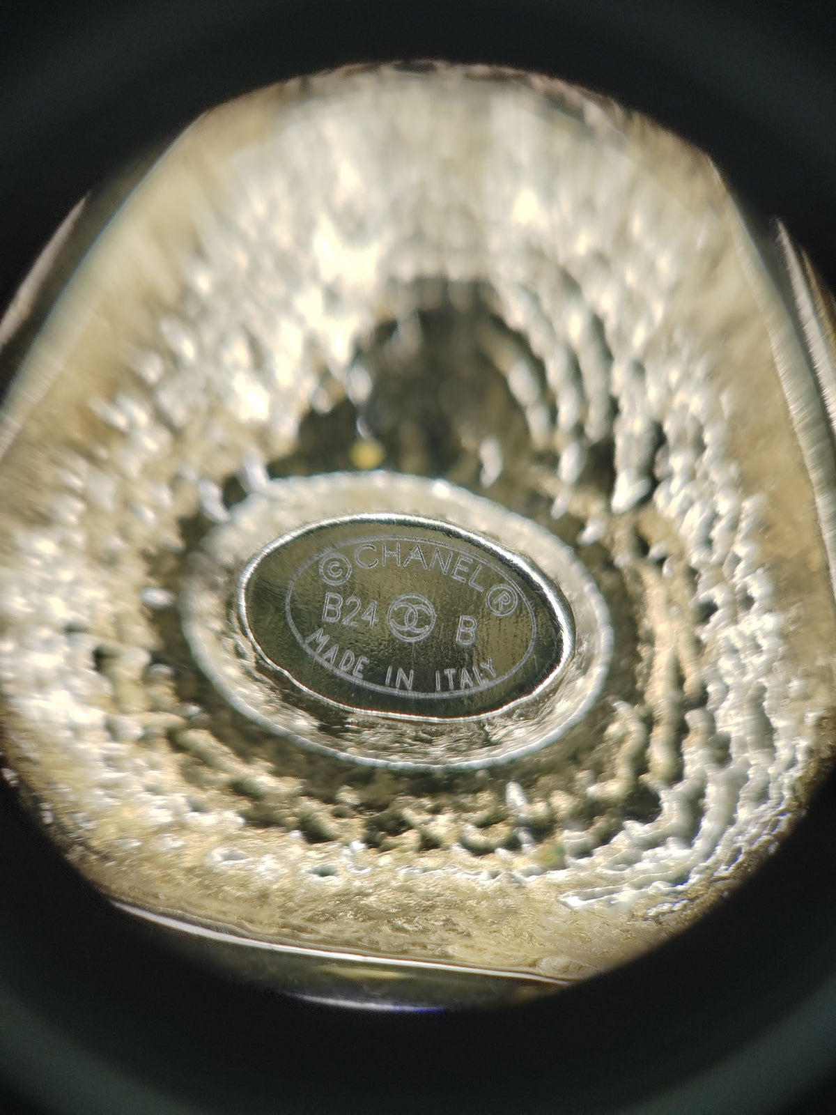 Chanel - Other - Gold-tone metal with clear rhinestone embellishments; exact base-metal composition is not confirmed. - Gold