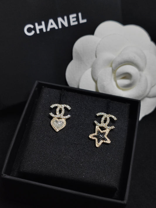 Chanel - Other - Gold-tone metal with clear rhinestone embellishments - Gold