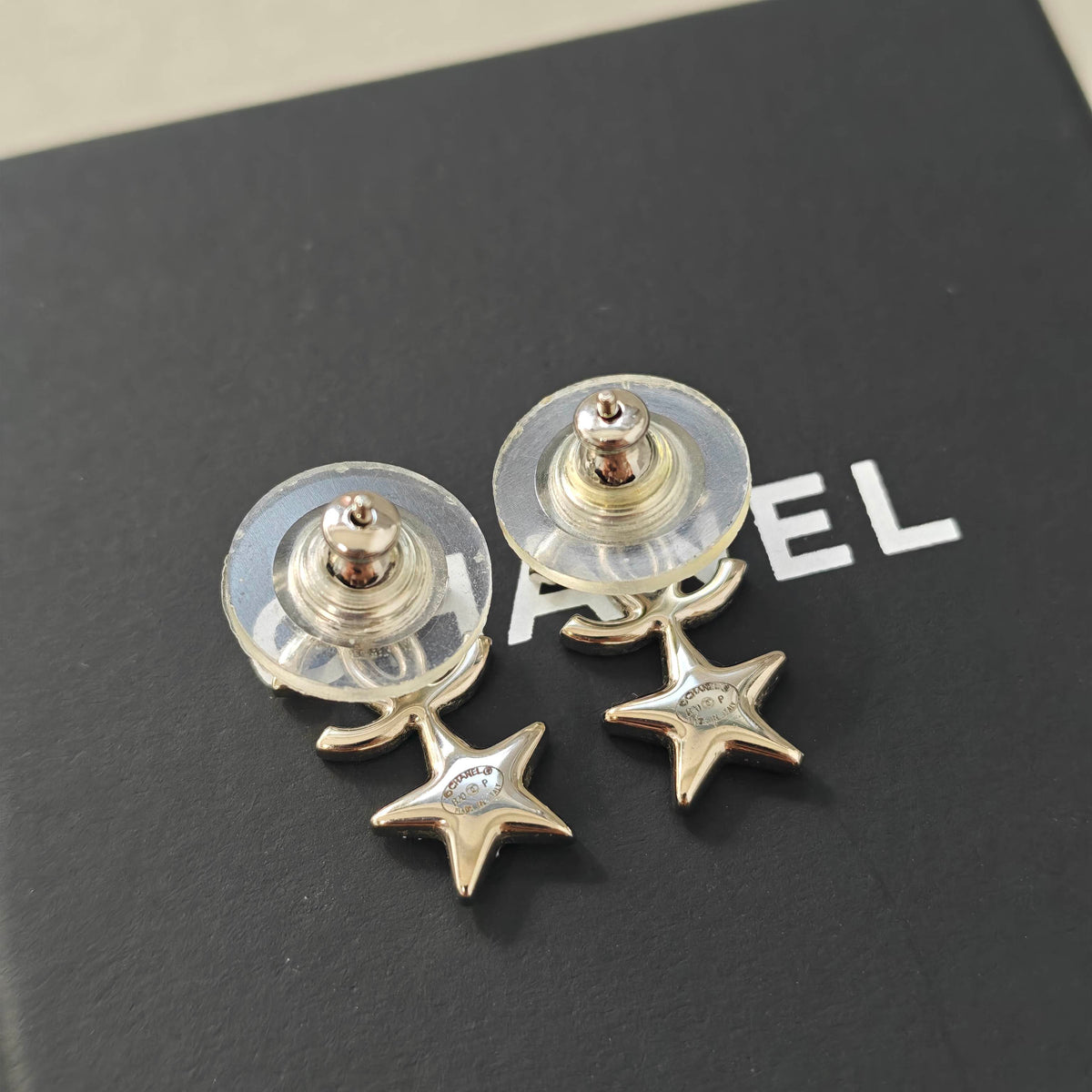 Chanel - Other - Gold-tone metal with clear rhinestone embellishments - Gold