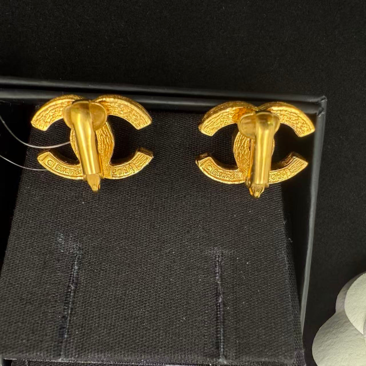 Chanel - Other - Gold-tone metal with clear rhinestone embellishments - Gold