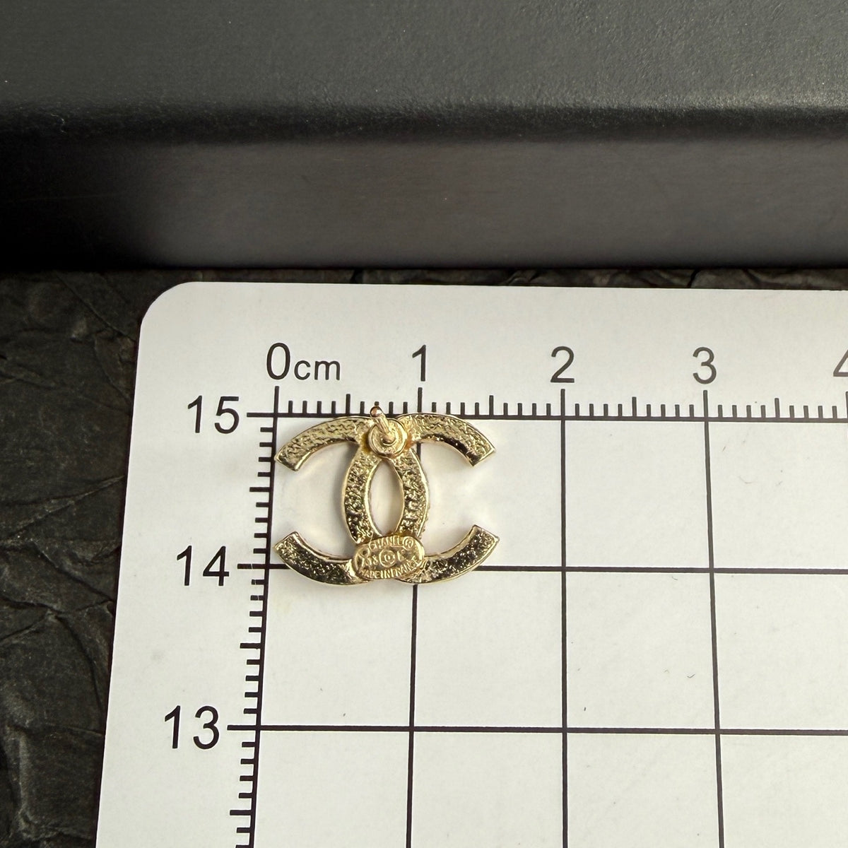 Chanel - Other - Gold-tone metal with clear rhinestone embellishments - Gold