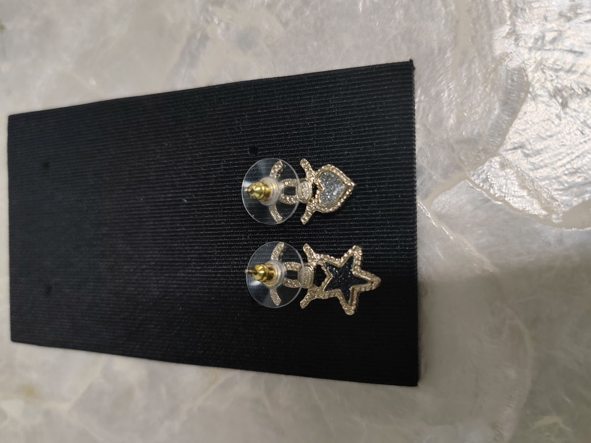 Chanel - Other - Gold-tone metal with clear rhinestone embellishments - Gold