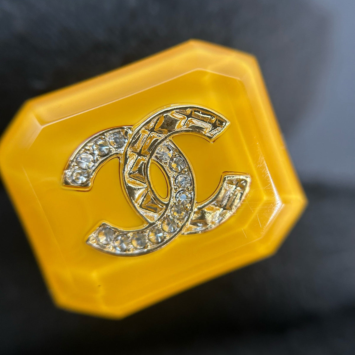Chanel - Other - Gold-tone metal with crystal accents and resin elements - Yellow