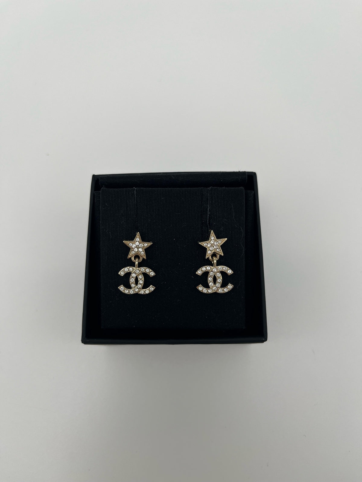 Chanel - Other - Gold-tone metal with crystal accents. - Gold - (One size)