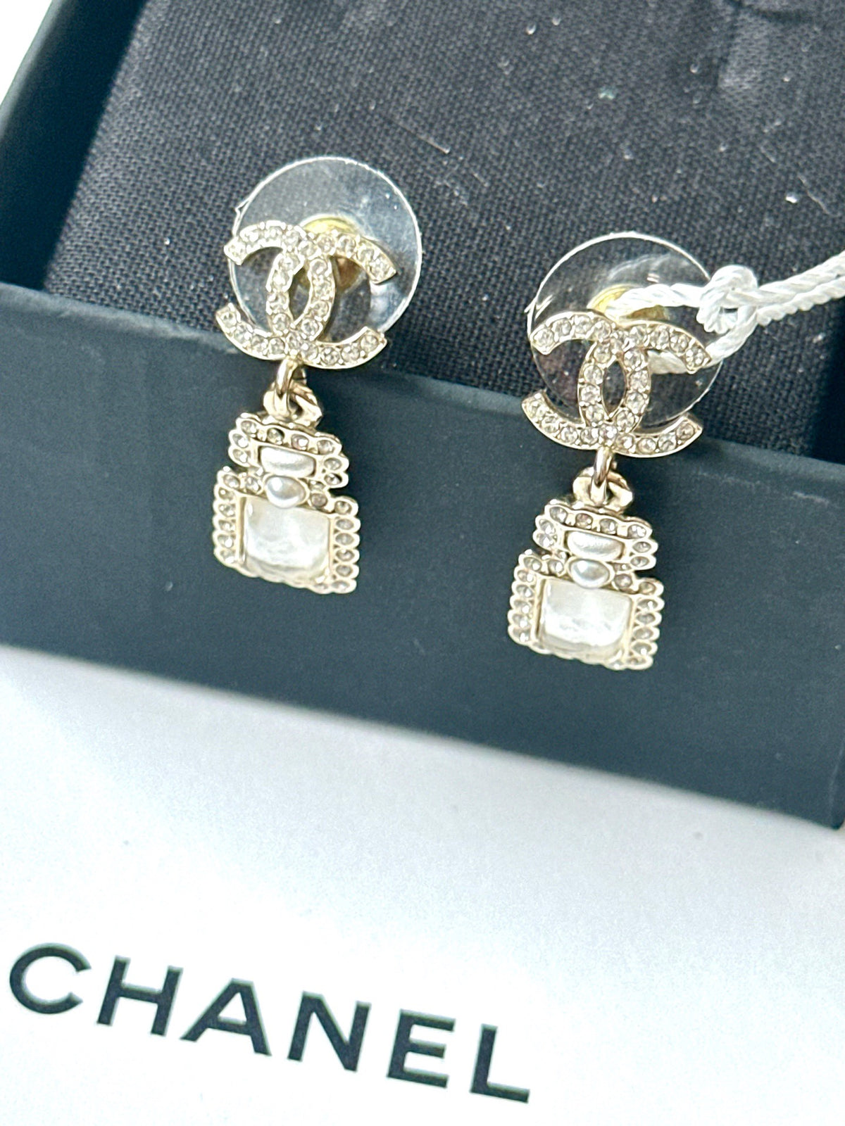 Chanel - Other - Gold-tone metal with crystal embellishments and mother-of-pearl accents. - Gold