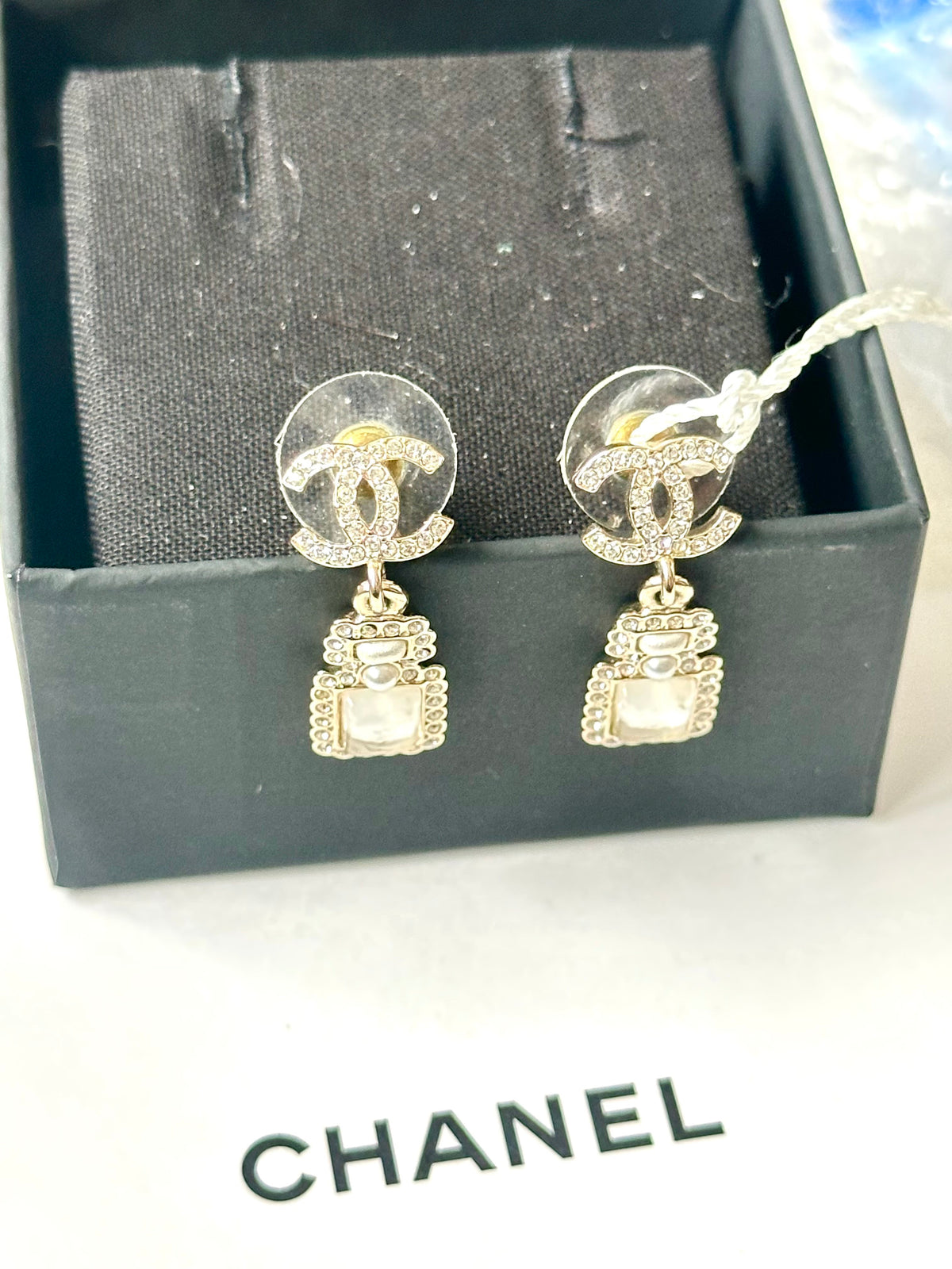 Chanel - Other - Gold-tone metal with crystal embellishments and mother-of-pearl accents. - Gold