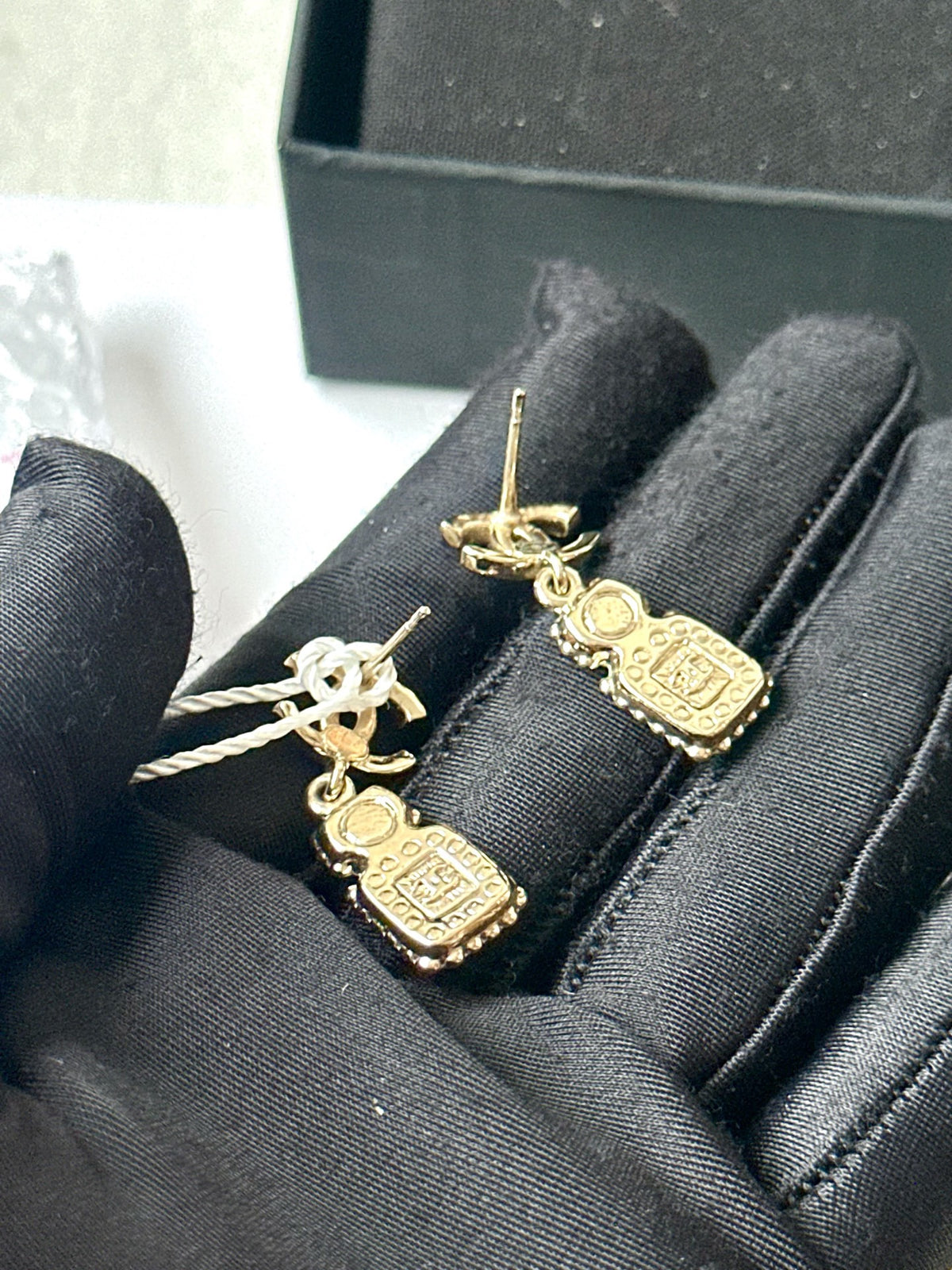 Chanel - Other - Gold-tone metal with crystal embellishments and mother-of-pearl accents. - Gold