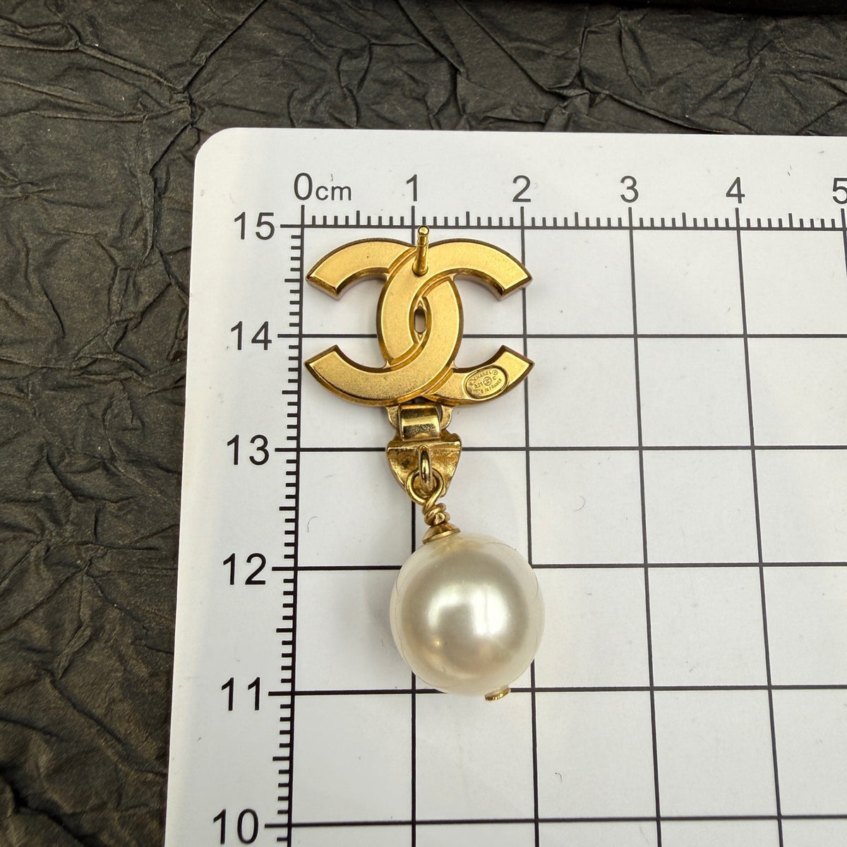 Chanel - Other - Gold-tone metal with crystal embellishments and white imitation pearl drops. - Gold