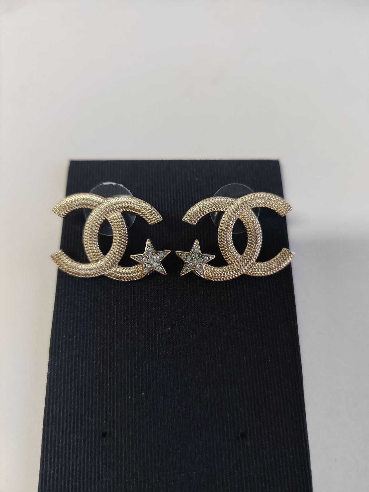 Chanel - Other - Gold-tone metal with crystal rhinestone embellishments - Gold