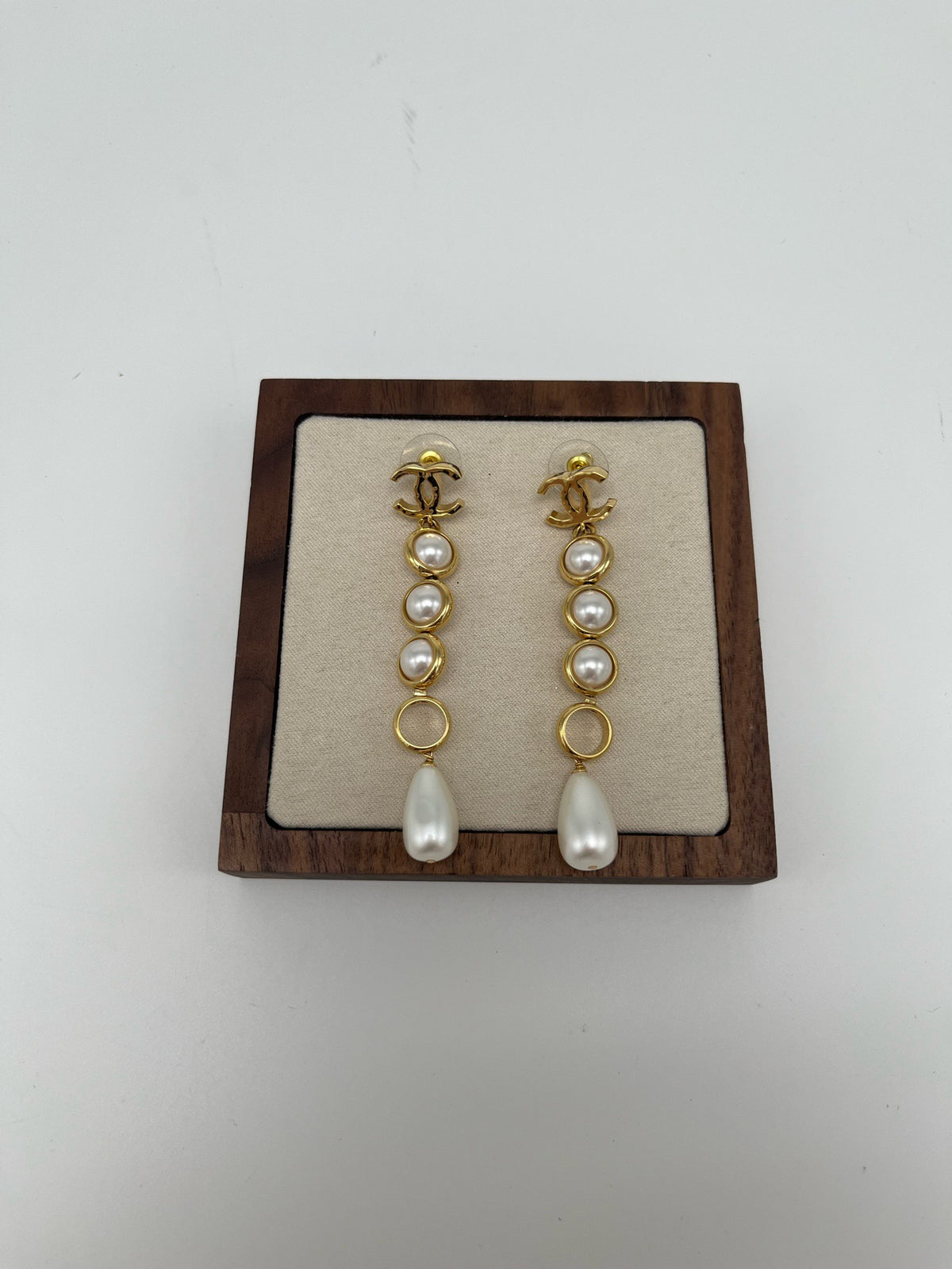 Chanel - Other - Gold-tone metal with faux pearl accents. - Gold
