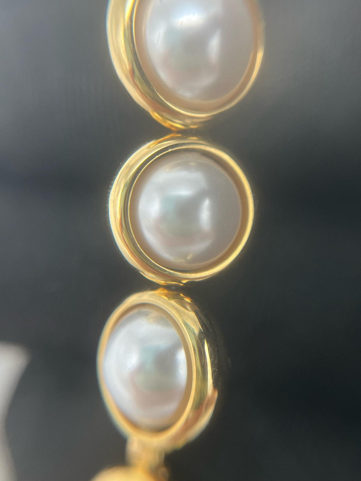Chanel - Other - Gold-tone metal with faux pearl accents. - Gold