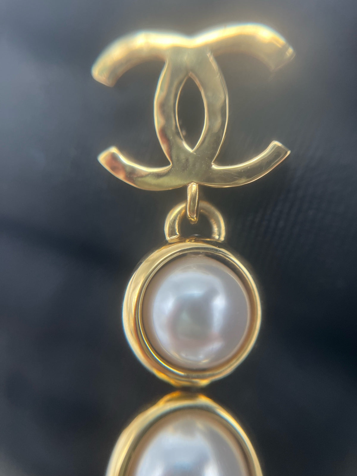 Chanel - Other - Gold-tone metal with faux pearl accents. - Gold