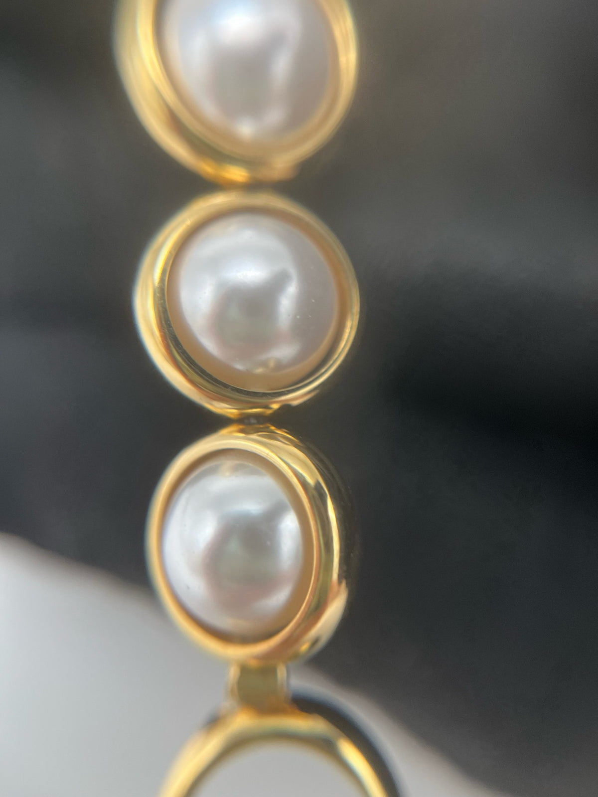 Chanel - Other - Gold-tone metal with faux pearl accents. - Gold