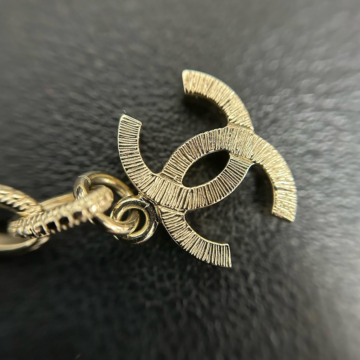 Chanel - Other - Gold-tone metal with faux pearls and clear rhinestone-style stones. - Gold