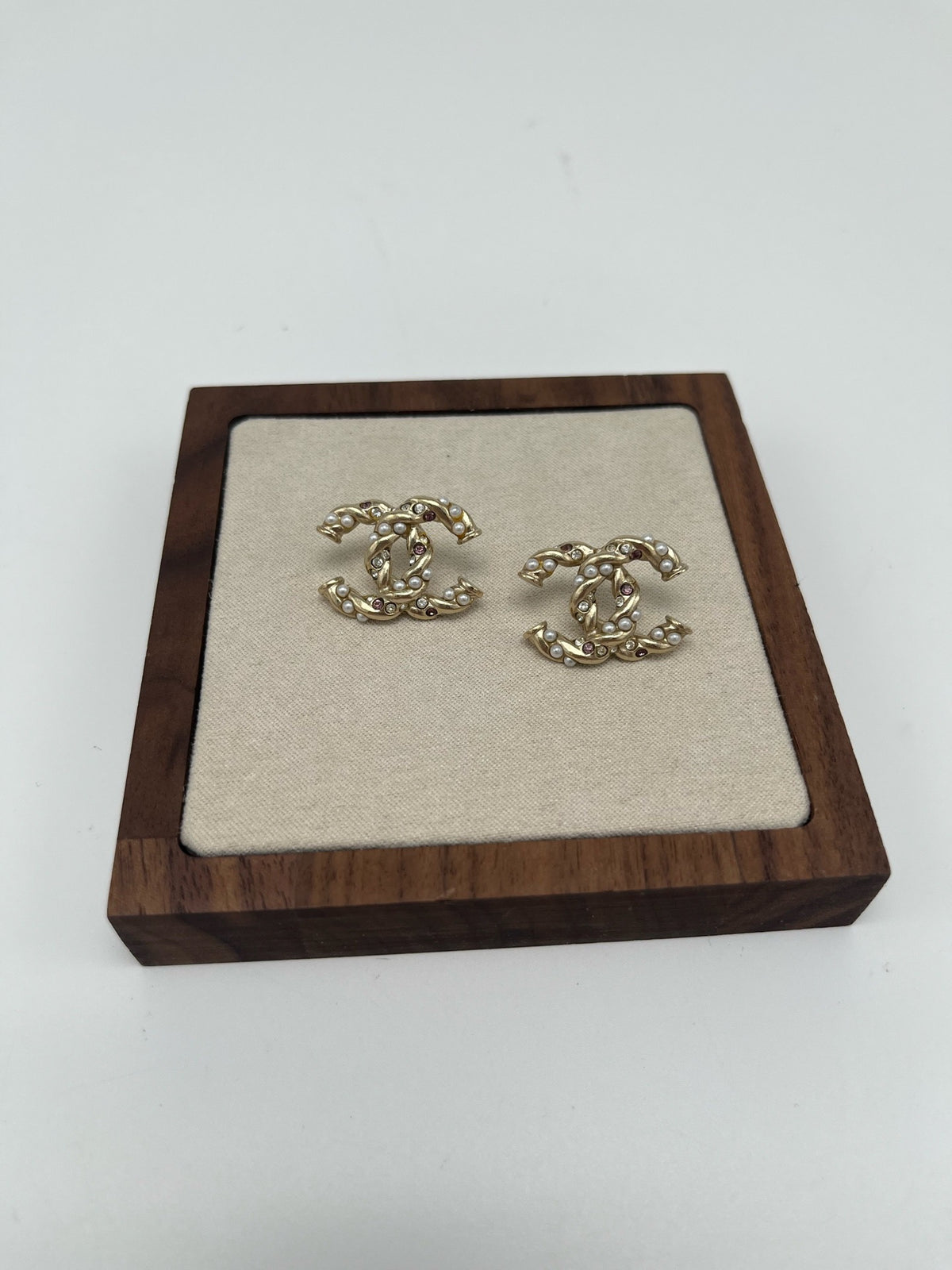 Chanel - Other - Gold-tone metal with faux pearls and rhinestones. - Gold