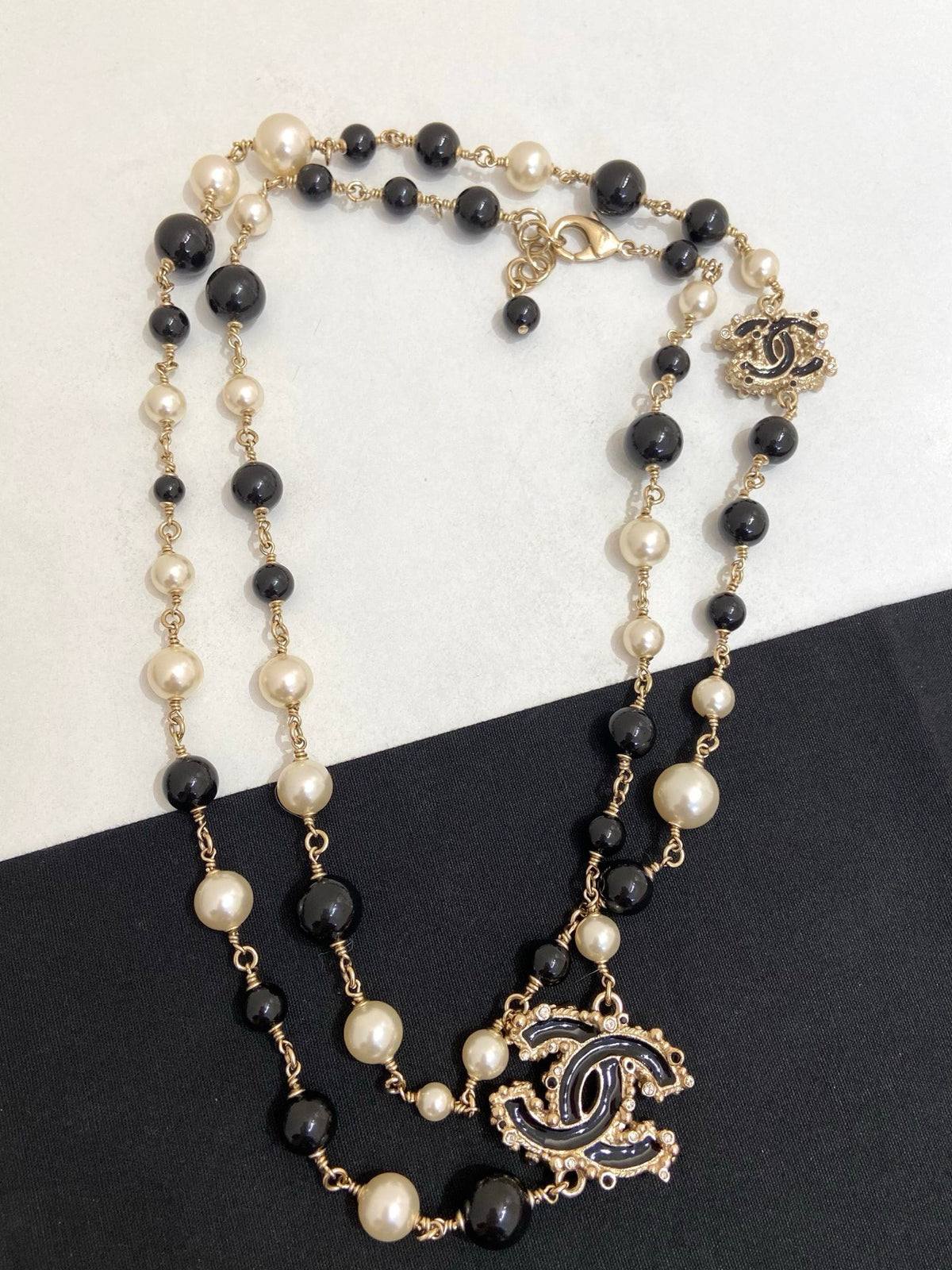 Chanel - Other - Gold-tone metal with faux pearls, enamel and crystal accents. - Multicolour