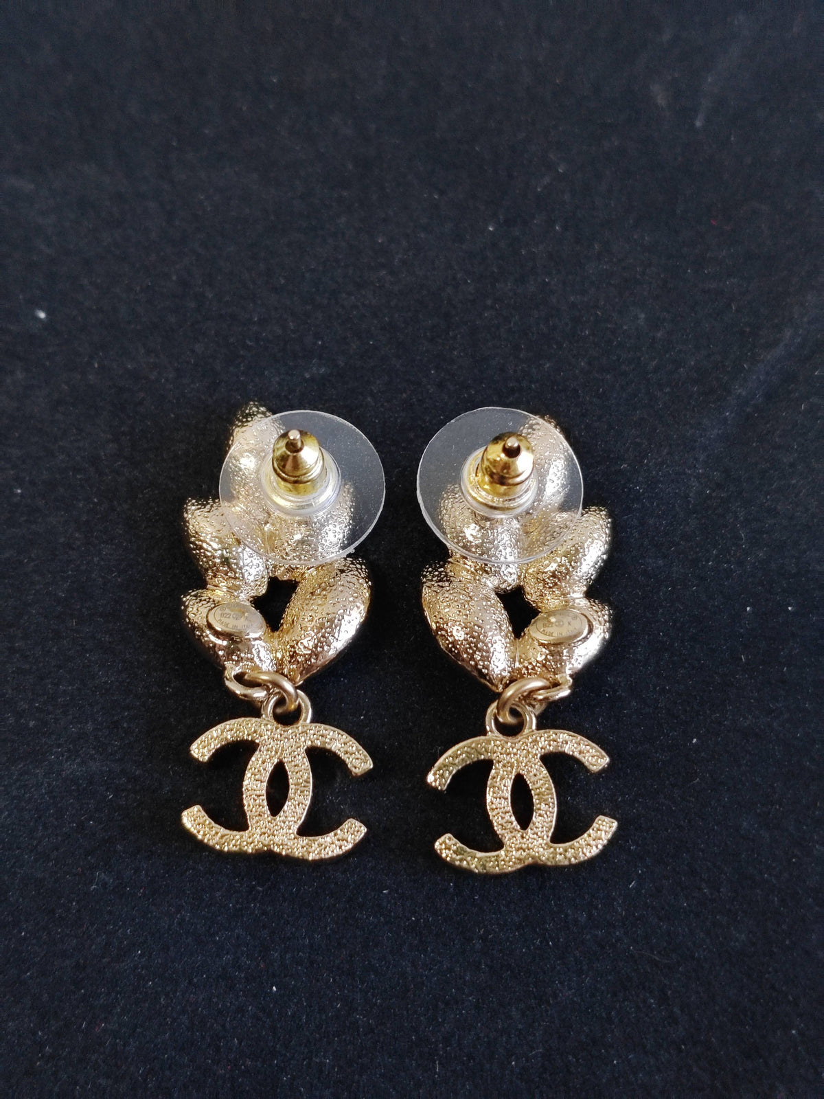 Chanel - Other - Gold-tone metal with glass crystal embellishments. - Gold