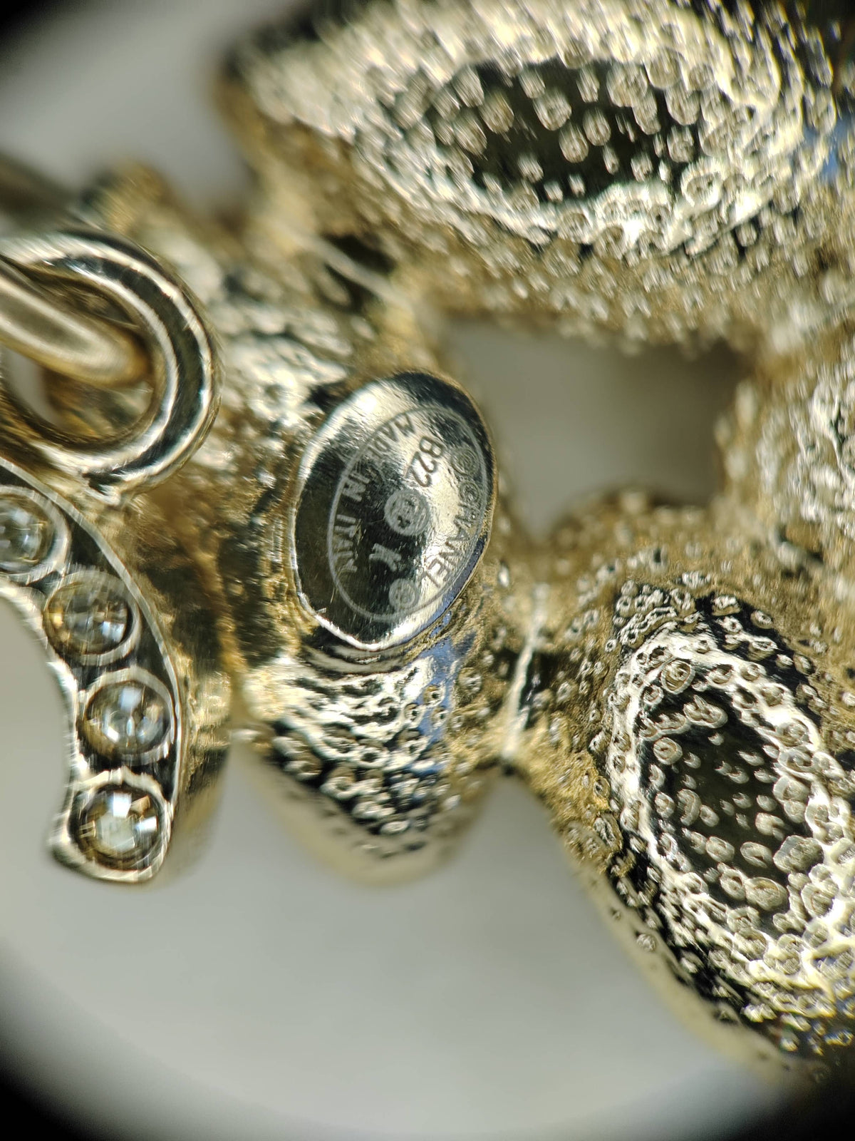 Chanel - Other - Gold-tone metal with glass crystal embellishments. - Gold