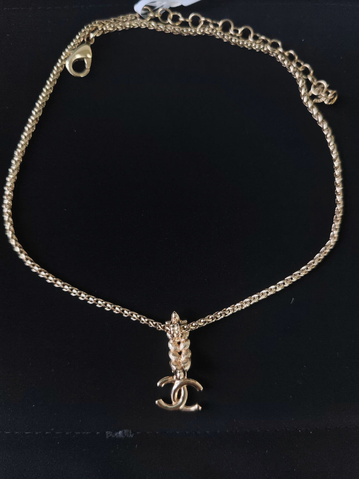 Chanel - Other - Gold-tone metal with glass rhinestone embellishments; exact composition unverified. - Gold