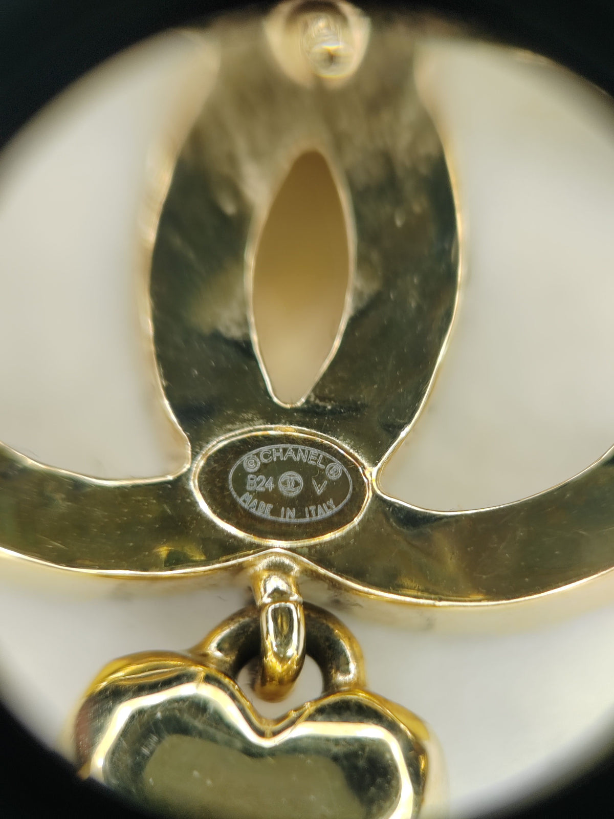 Chanel - Other - Gold-tone metal with glass rhinestone embellishments. - Gold