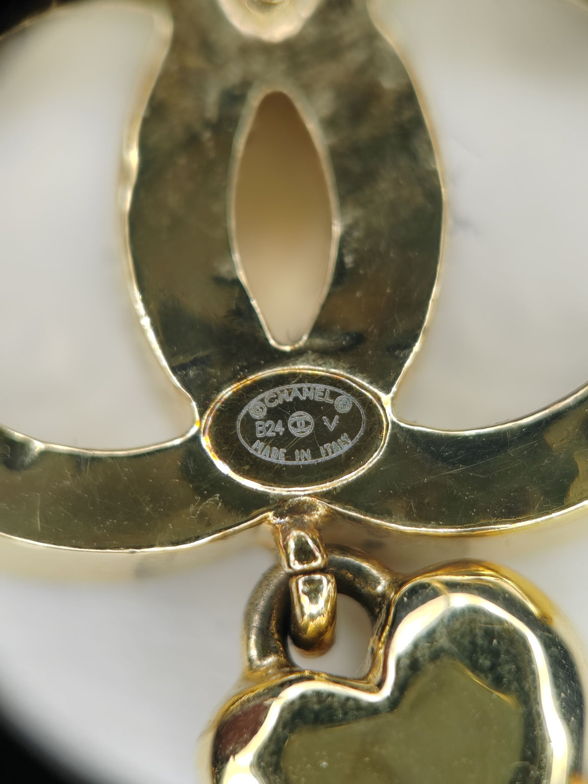Chanel - Other - Gold-tone metal with glass rhinestone embellishments. - Gold
