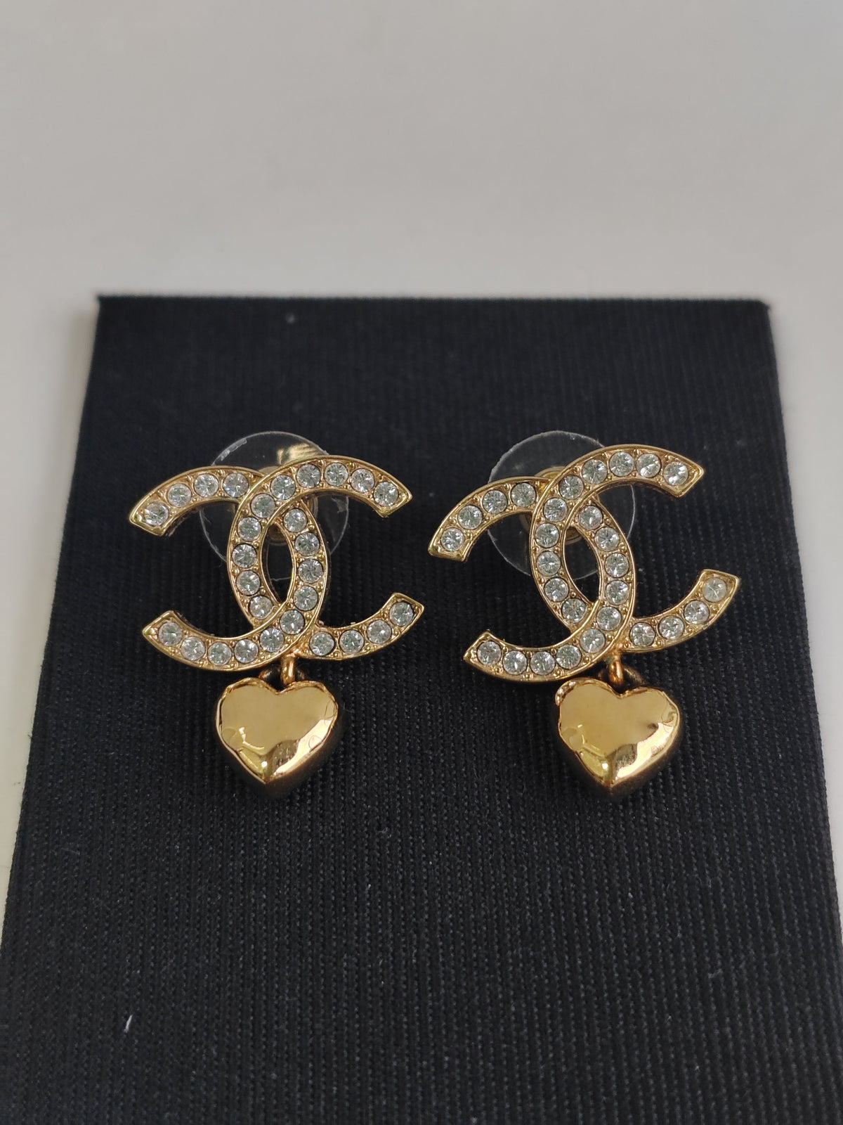 Chanel - Other - Gold-tone metal with glass rhinestone embellishments. - Gold