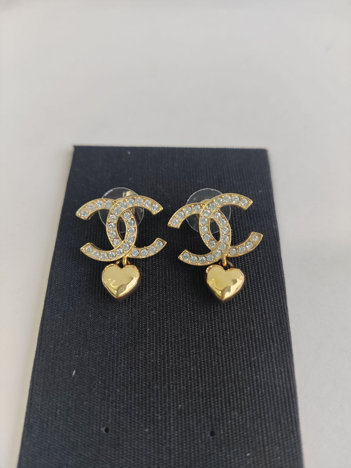 Chanel - Other - Gold-tone metal with glass rhinestone embellishments. - Gold