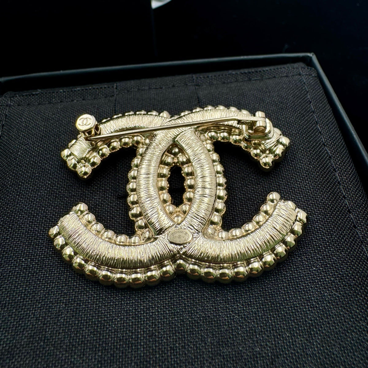 Chanel - Other - Gold-tone metal with imitation pearl and crystal embellishments. - Gold