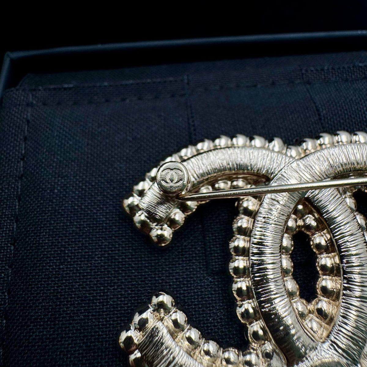 Chanel - Other - Gold-tone metal with imitation pearl and crystal embellishments. - Gold