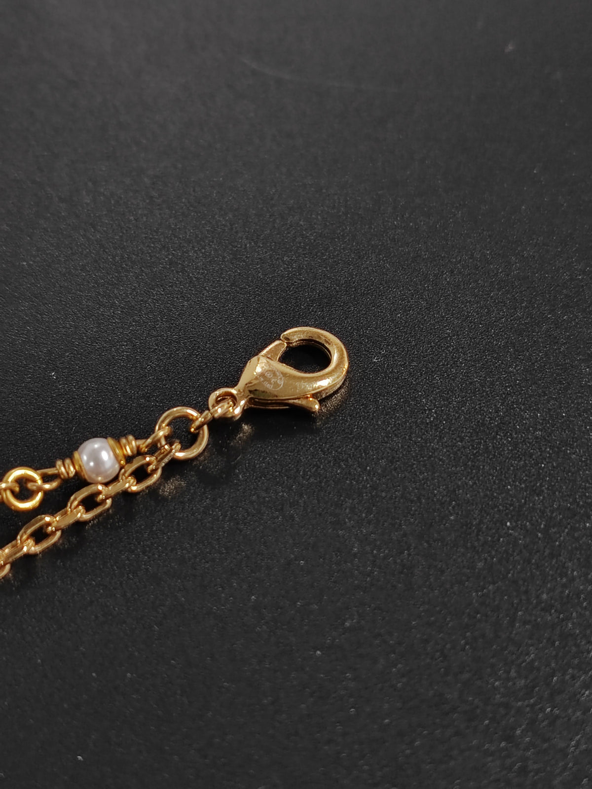 Chanel - Other - Gold-tone metal with imitation pearl and crystal or rhinestone accents - Gold