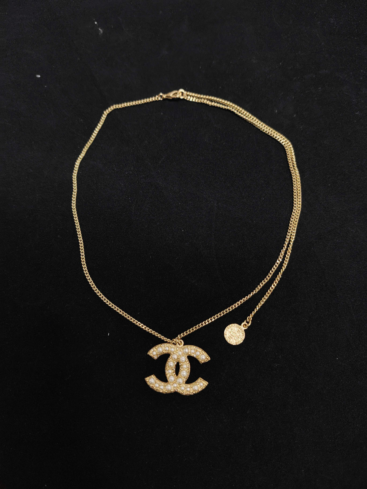 Chanel - Other - Gold-tone metal with imitation pearl embellishments. - Gold