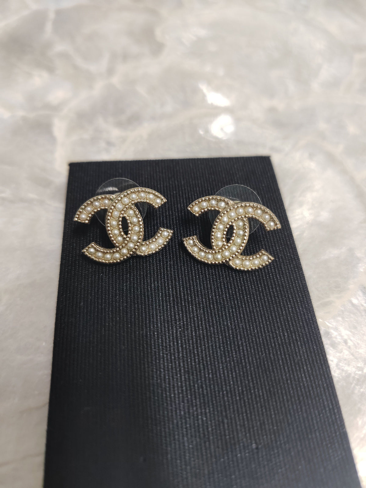 Chanel - Other - Gold-tone metal with imitation pearl embellishments. - Gold