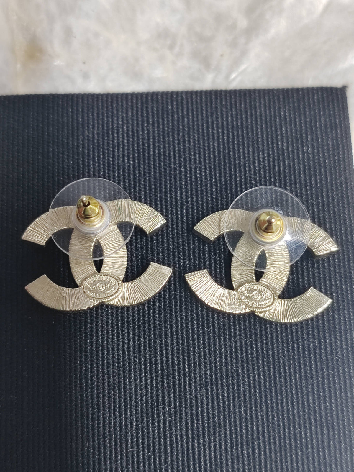 Chanel - Other - Gold-tone metal with imitation pearl embellishments. - Gold