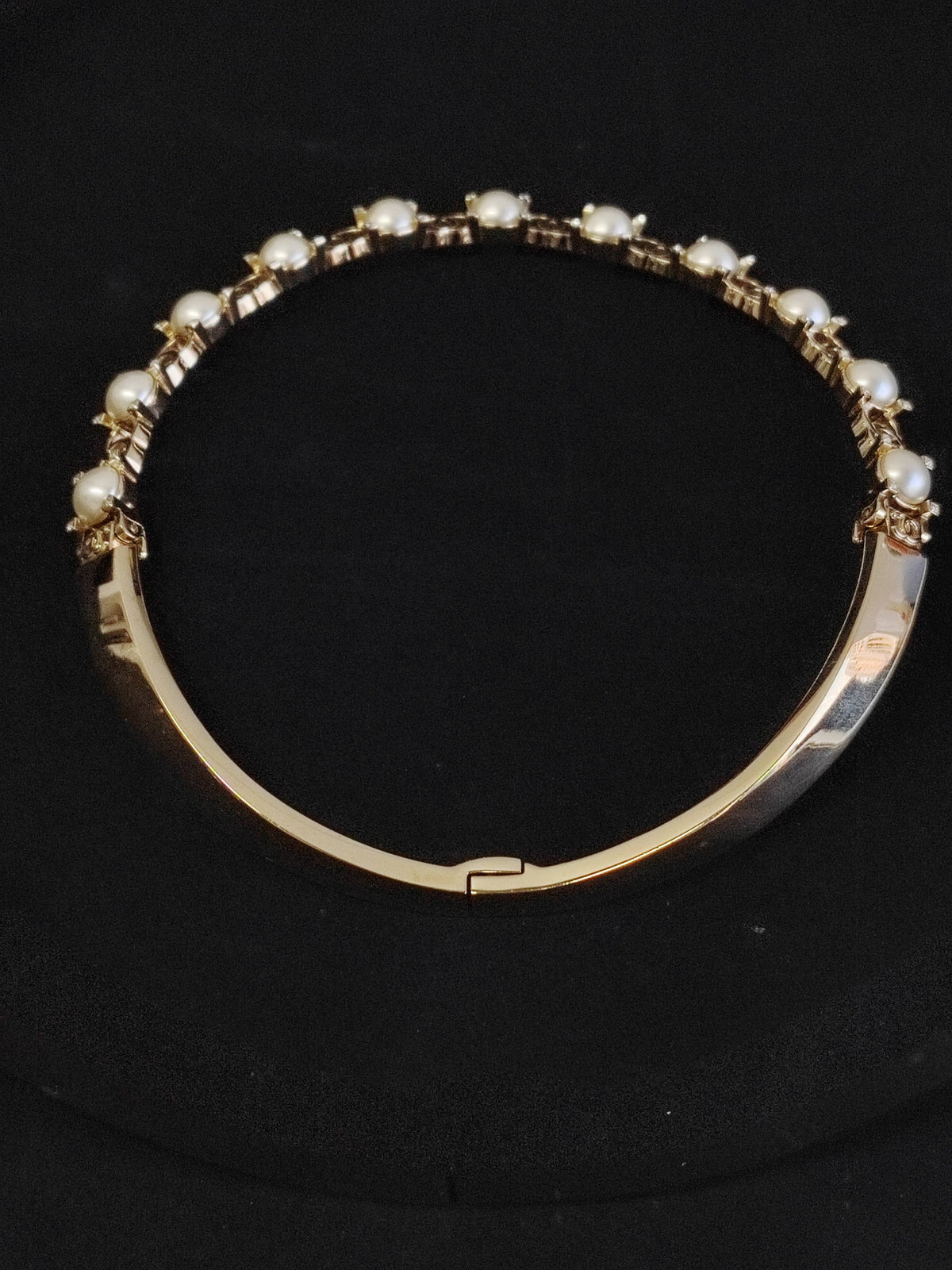 Chanel - Other - Gold-tone metal with imitation pearls and clear rhinestone-style accents. - Gold